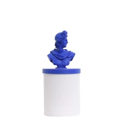 Bomboniera matrimonio Chiaraela candela Apollo blu bicolore
